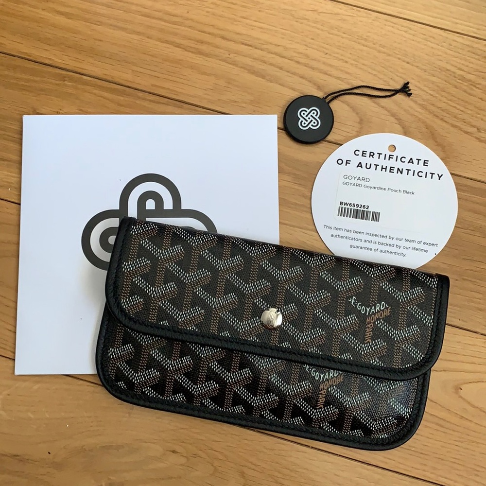 Goyard Black St. Louis Pouch wallet